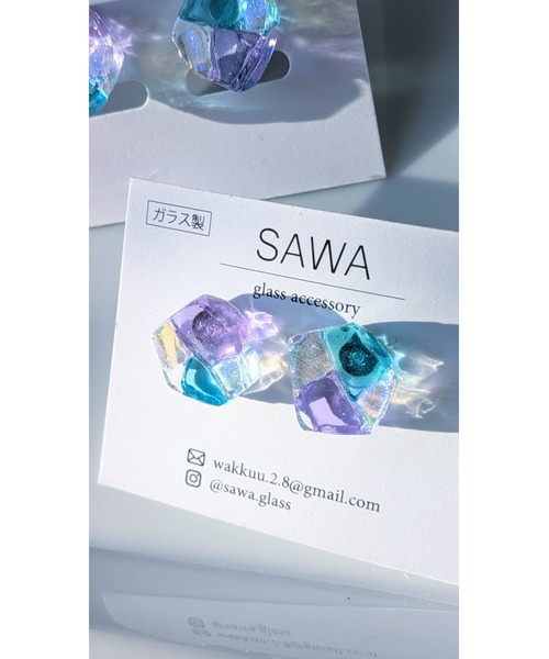 tone(トーン)の「【sawa】多角形ピアス(台形)(MA)(ピアス(両耳用)・レディース・パープル系その他/グレー系その他/ブルー系その他/ラベンダー/ブルー系その他2/ブルー系その他3・FREE)」の22枚目の写真