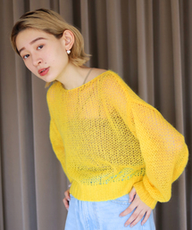 SLOBE citron. | SLOBE citron.カラーモヘヤシアーニット(ニット/セーター)