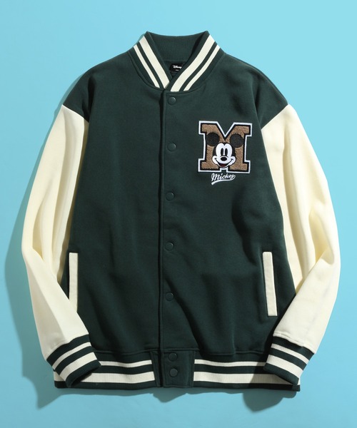 Disney(ディズニー)の「【DISNEY/ディズニー】ミッキー バックデザイン カレッジライクスタジャン/CORPUS TOKYO別注(スタジャン・メンズ・ブラック/グリーン/ブラック系その他/グリーン系その他/ブルー系その他/ネイビー・M/L/LL)」の17枚目の写真