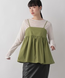 LOWRYS FARM | ギャザーキャミチュニック　157405(キャミソール)