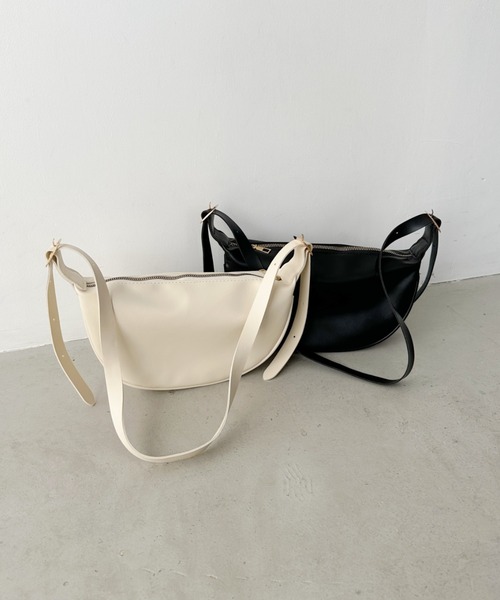 OHOTORO horie moon leather bag ムーンレザーバッグ セール】moon leather shoulder bag／PUムーンショルダーバッグ