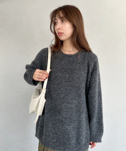 un+frame（アンフレーム）の「moon leather shoulder bag／PUムーンショルダーバッグ（ショルダーバッグ・レディース・ブラウン/キャメル/ホワイト/ブラック・FREE）」の6枚目の写真