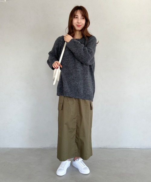 un+frame（アンフレーム）の「moon leather shoulder bag／PUムーンショルダーバッグ（ショルダーバッグ・レディース・ブラウン/キャメル/ホワイト/ブラック・FREE）」の8枚目の写真