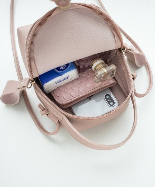 NiiNa（ニーナ）の「【NiiNa】スクウェアミニ2wayバッグ（ショルダーバッグ・レディース・ブラック/ピンク/ブルー・FREE）」の9枚目の写真