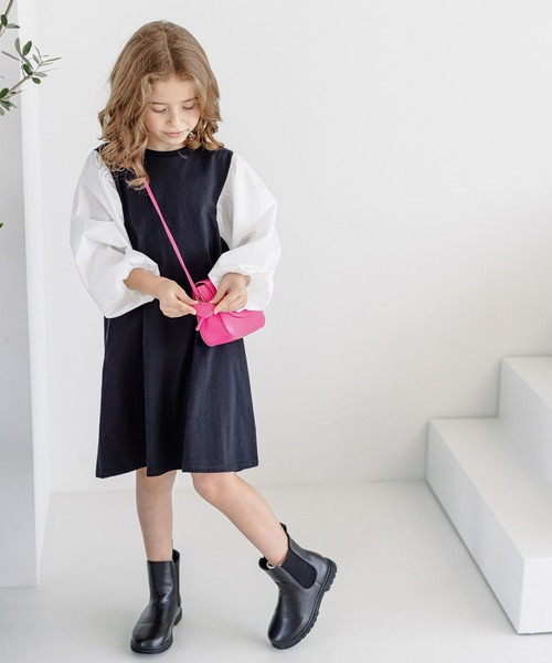GLOBAL WORK（グローバルワーク）の「オシャ楽ドッキングワンピース/157702（ワンピース・キッズ・ブラック/その他・110cm/100cm/130cm/120cm/140cm/150cm/160cm）」の13枚目の写真