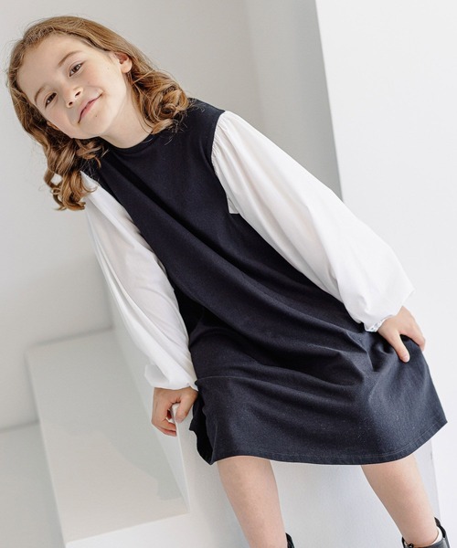 GLOBAL WORK（グローバルワーク）の「オシャ楽ドッキングワンピース/157702（ワンピース・キッズ・ブラック/その他・110cm/100cm/130cm/120cm/140cm/150cm/160cm）」の15枚目の写真