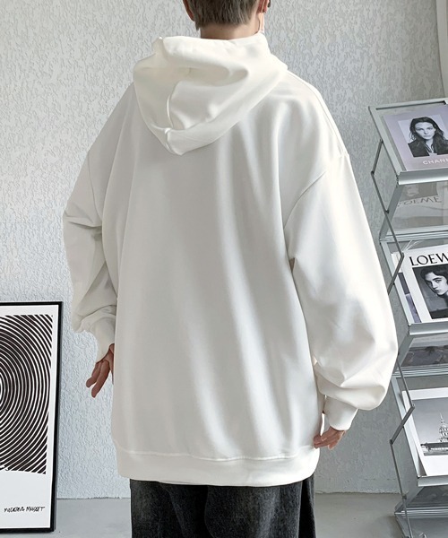 EFFECTION(エフェクション)の「【FVLMEN】basic sweat pullover hoodie/ベーシック スウェット プルオーバー フーディー(パーカー・メンズ・ブラック/グレー/チャコールグレー/ネイビー/パープル/ホワイト・MEDIUM/LARGE/X-LARGE)」の14枚目の写真