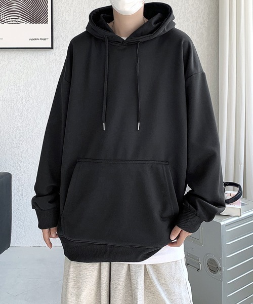EFFECTION(エフェクション)の「【FVLMEN】basic sweat pullover hoodie/ベーシック スウェット プルオーバー フーディー(パーカー・メンズ・ブラック/グレー/チャコールグレー/ネイビー/パープル/ホワイト・MEDIUM/LARGE/X-LARGE)」の16枚目の写真