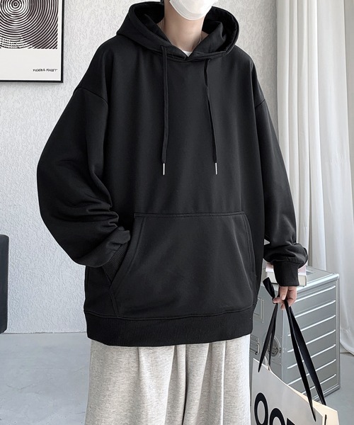 EFFECTION(エフェクション)の「【FVLMEN】basic sweat pullover hoodie/ベーシック スウェット プルオーバー フーディー(パーカー・メンズ・ブラック/グレー/チャコールグレー/ネイビー/パープル/ホワイト・MEDIUM/LARGE/X-LARGE)」の17枚目の写真
