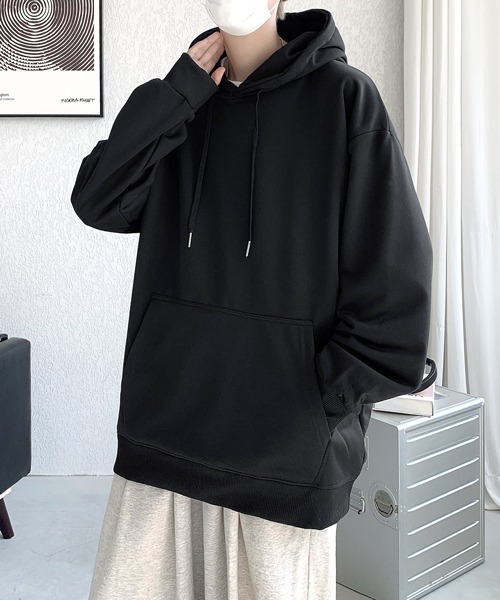 EFFECTION(エフェクション)の「【FVLMEN】basic sweat pullover hoodie/ベーシック スウェット プルオーバー フーディー(パーカー・メンズ・ブラック/グレー/チャコールグレー/ネイビー/パープル/ホワイト・MEDIUM/LARGE/X-LARGE)」の20枚目の写真