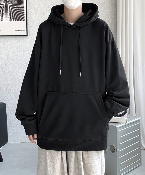EFFECTION(エフェクション)の「【FVLMEN】basic sweat pullover hoodie/ベーシック スウェット プルオーバー フーディー(パーカー・メンズ・ブラック/グレー/チャコールグレー/ネイビー/パープル/ホワイト・MEDIUM/LARGE/X-LARGE)」の21枚目の写真