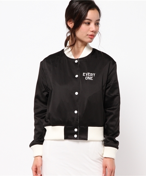 MOUSSY（マウジー）の「VITAGE SPORTS JK（その他アウター・レディース・ブラック/カーキ系・2/1）」の3枚目の写真