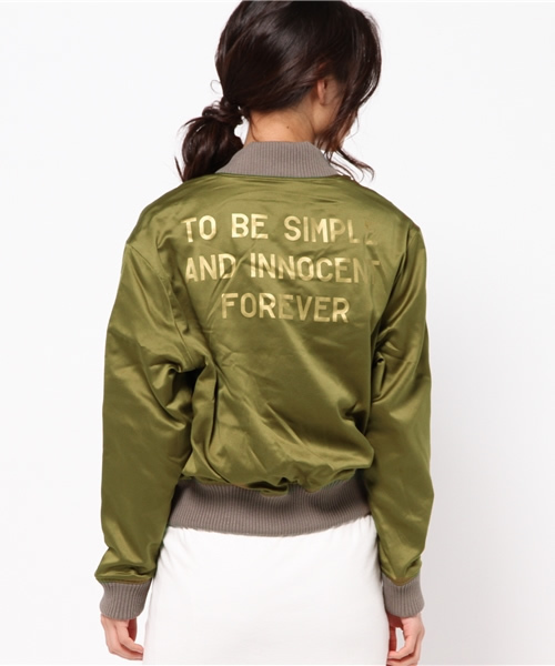 MOUSSY（マウジー）の「VITAGE SPORTS JK（その他アウター・レディース・ブラック/カーキ系・2/1）」の19枚目の写真