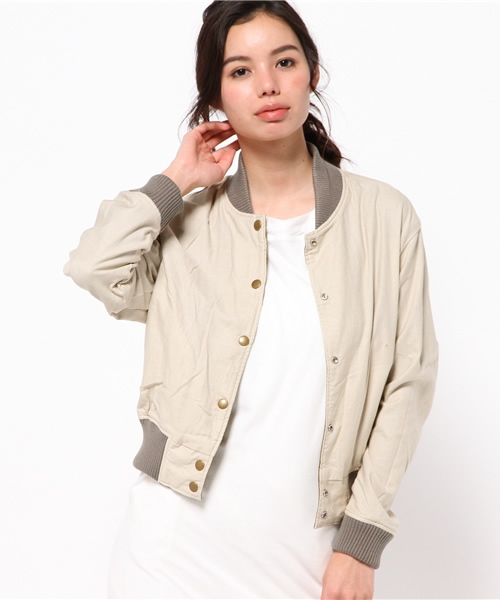 MOUSSY（マウジー）の「VITAGE SPORTS JK（その他アウター・レディース・ブラック/カーキ系・2/1）」の20枚目の写真