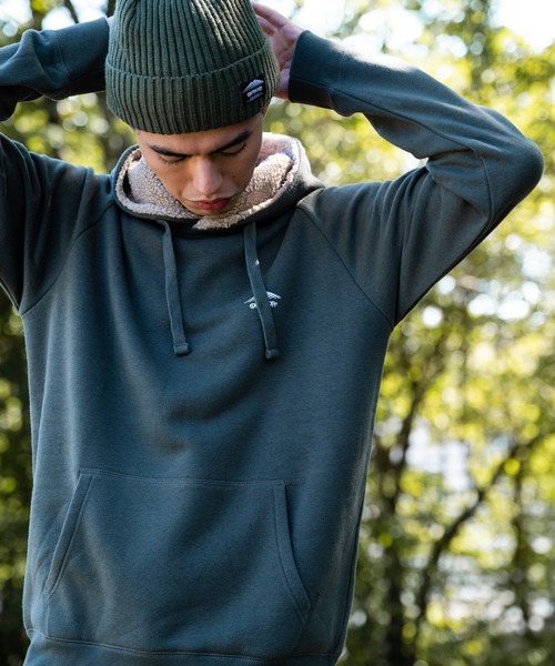 OUTDOOR PRODUCTS（アウトドアプロダクツ）の「【OUTDOOR PRODUCTS/アウトドアプロダクツ】身頃ボア　ワンポイントブランドロゴ　プルオーバーパーカー（パーカー・メンズ・ライトブラウン/オリーブ/ブラック/杢グレー/ワイン/アイボリー/ネイビー/ライトグリーン/ベージュ・LARGE/MEDIUM/X-LARGE）」の13枚目の写真