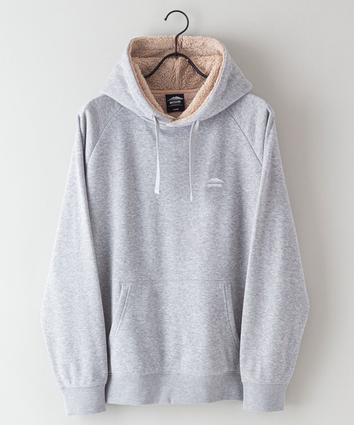 OUTDOOR PRODUCTS（アウトドアプロダクツ）の「【OUTDOOR PRODUCTS/アウトドアプロダクツ】身頃ボア　ワンポイントブランドロゴ　プルオーバーパーカー（パーカー・メンズ・ライトブラウン/オリーブ/ブラック/杢グレー/ワイン/アイボリー/ネイビー/ライトグリーン/ベージュ・LARGE/MEDIUM/X-LARGE）」の20枚目の写真