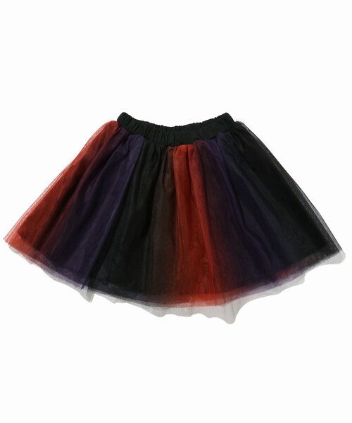 SHOO・LA・RUE（シューラルー）の「◆【100-130cm】チュールリバーシブルスカート（スカート・キッズ・オレンジ系その他5/ブラック・10/11/12/13）」の4枚目の写真