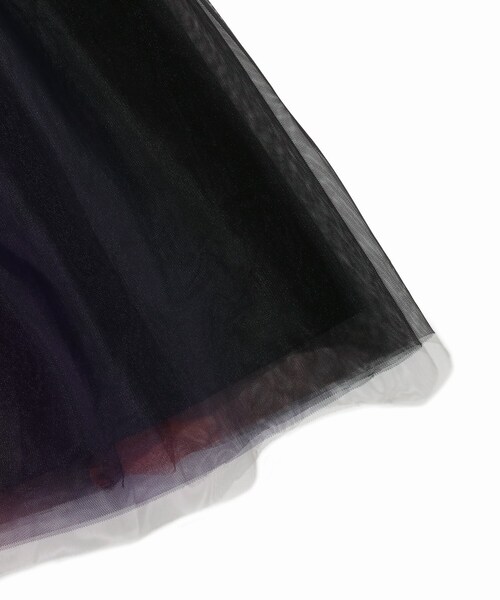 SHOO・LA・RUE（シューラルー）の「◆【100-130cm】チュールリバーシブルスカート（スカート・キッズ・オレンジ系その他5/ブラック・10/11/12/13）」の7枚目の写真