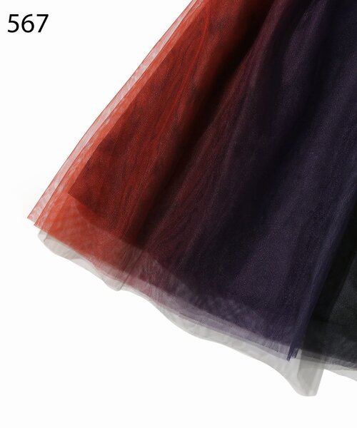 SHOO・LA・RUE（シューラルー）の「◆【100-130cm】チュールリバーシブルスカート（スカート・キッズ・オレンジ系その他5/ブラック・10/11/12/13）」の8枚目の写真