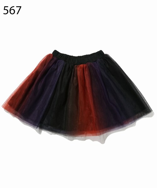 SHOO・LA・RUE（シューラルー）の「◆【100-130cm】チュールリバーシブルスカート（スカート・キッズ・オレンジ系その他5/ブラック・10/11/12/13）」の9枚目の写真