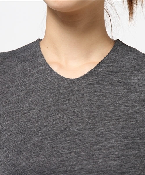 Sheta（シータ）の「シフォン天竺二重タンク（Tシャツ/カットソー・レディース・アイボリー/グレー・FREE）」の6枚目の写真