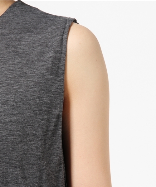 Sheta（シータ）の「シフォン天竺二重タンク（Tシャツ/カットソー・レディース・アイボリー/グレー・FREE）」の7枚目の写真