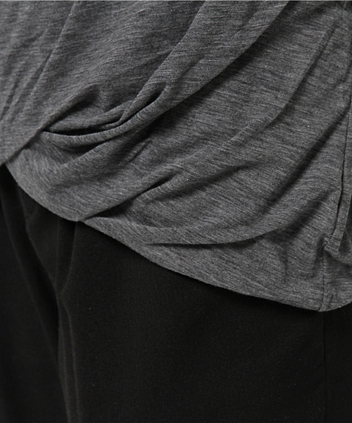 Sheta（シータ）の「シフォン天竺二重タンク（Tシャツ/カットソー・レディース・アイボリー/グレー・FREE）」の9枚目の写真