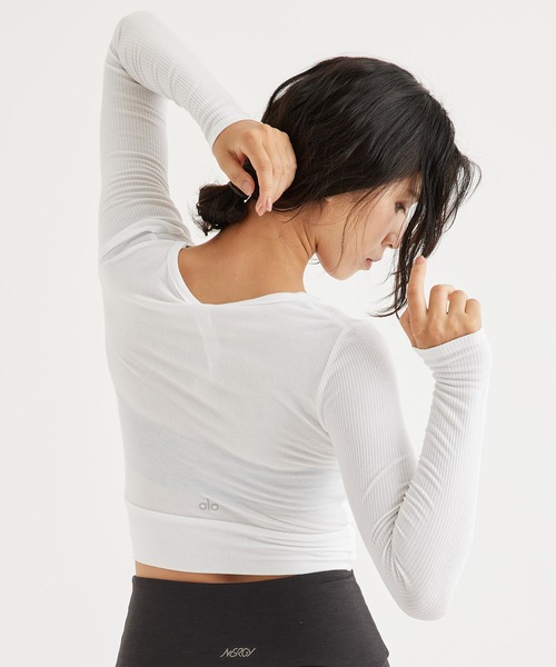 【alo】COVER LONG SLEEVE TOP カバーロングスリーブトップ