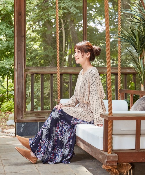 チャイハネ（チャイハネ）の「【チャイハネ】ピレッタトップス（その他トップス・レディース・レッド/ブルー/グリーン/ベージュ・FREE）」の7枚目の写真