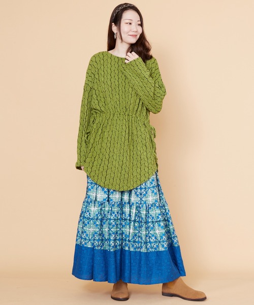 チャイハネ（チャイハネ）の「【チャイハネ】ピレッタトップス（その他トップス・レディース・レッド/ブルー/グリーン/ベージュ・FREE）」の6枚目の写真