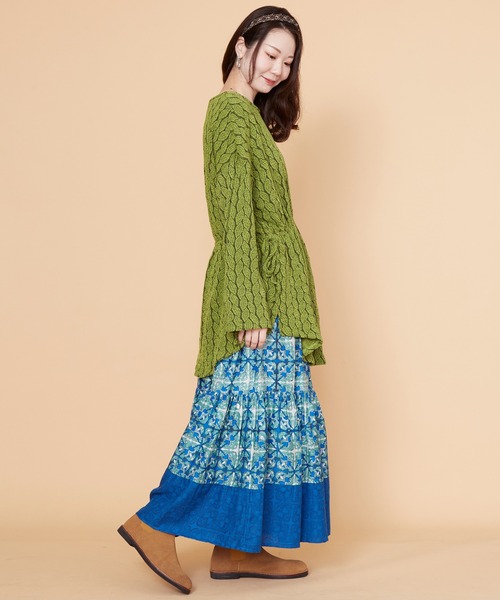 チャイハネ（チャイハネ）の「【チャイハネ】ピレッタトップス（その他トップス・レディース・レッド/ブルー/グリーン/ベージュ・FREE）」の11枚目の写真