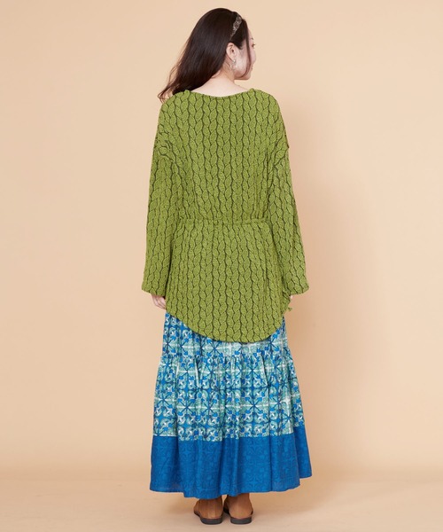 チャイハネ（チャイハネ）の「【チャイハネ】ピレッタトップス（その他トップス・レディース・レッド/ブルー/グリーン/ベージュ・FREE）」の10枚目の写真