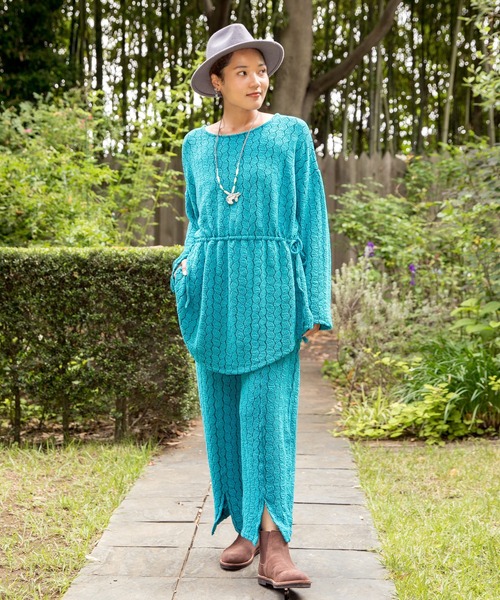 チャイハネ（チャイハネ）の「【チャイハネ】ピレッタトップス（その他トップス・レディース・レッド/ブルー/グリーン/ベージュ・FREE）」の8枚目の写真