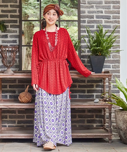 チャイハネ（チャイハネ）の「【チャイハネ】ピレッタトップス（その他トップス・レディース・レッド/ブルー/グリーン/ベージュ・FREE）」の18枚目の写真