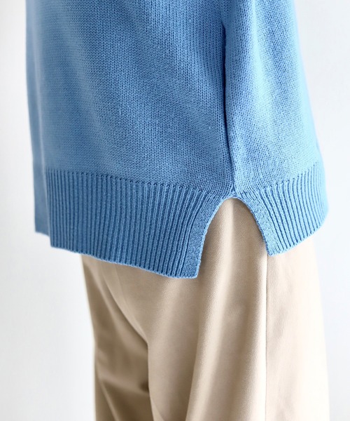 anown（アノン）の「ボリュームスリーブニットカーデ【ファッションインフルエンサーやーこん×anown限定コラボ】（カーディガン/ボレロ・メンズ・グレイッシュブルー/ブラック系・M/L）」の19枚目の写真