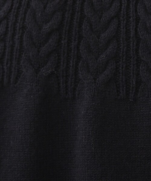 DRESKIP（ドレスキップ）の「◆【洗える/セットアップ可】優しさあふれる　もちもち求心編みニット（ニット/セーター・レディース・ブルー/ブラック/オレンジ/サンドベージュ/グリーン/ピンク系・02/03/04）」の13枚目の写真