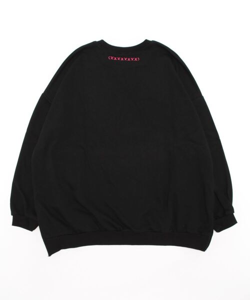 Q（キュー）の「Q刺繍トレーナー（スウェット・レディース・グリーン/ベージュ/ブラック・MEDIUM）」の4枚目の写真