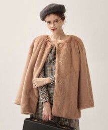 DEICY（デイシー）の「エコファーノーカラーコート（その他アウター