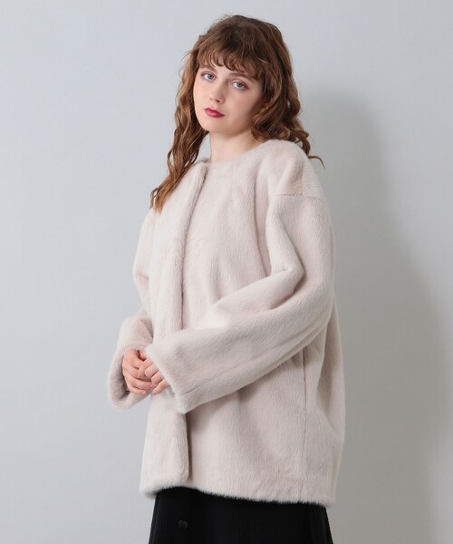 DEICY（デイシー）の「エコファーノーカラーコート（その他アウター  