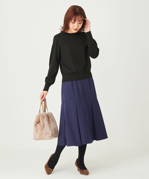 ANY SIS（エニィスィス）の「【洗える】タックマーメイド スカート（スカート・レディース・黄土色系/ブルー系/ローズ系/ネイビー系・0）」の11枚目の写真