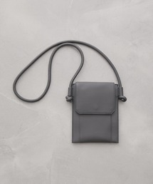 シンセティックレザーフラップ付きミニバッグ