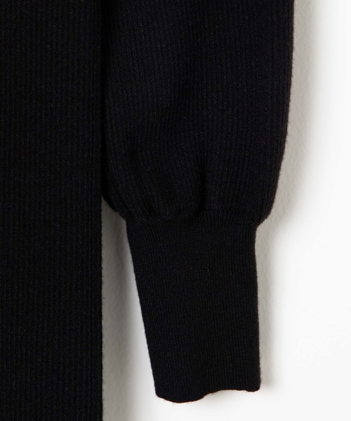 WEGO（ウィゴー）の「WEGO/2WAYデコルテオープンニットワンピース（ワンピース・レディース・ブラック/アイボリー・FREE）」の14枚目の写真