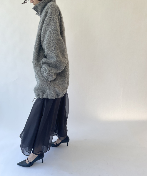 EDIT. FOR LULU（エディットフォールル）の「ツィードジップアップブルゾン（ブルゾン・レディース・チャコールグレー・34/36）」の13枚目の写真