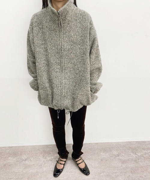 EDIT. FOR LULU（エディットフォールル）の「ツィードジップアップブルゾン（ブルゾン・レディース・チャコールグレー・34/36）」の8枚目の写真