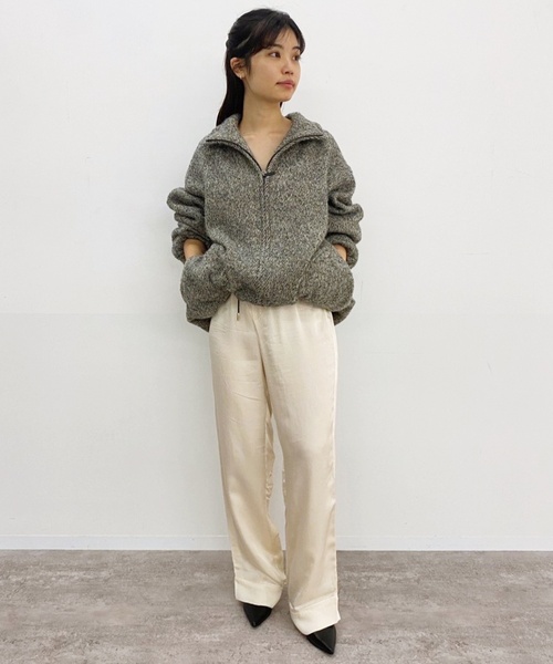 EDIT. FOR LULU（エディットフォールル）の「ツィードジップアップブルゾン（ブルゾン・レディース・チャコールグレー・34/36）」の5枚目の写真