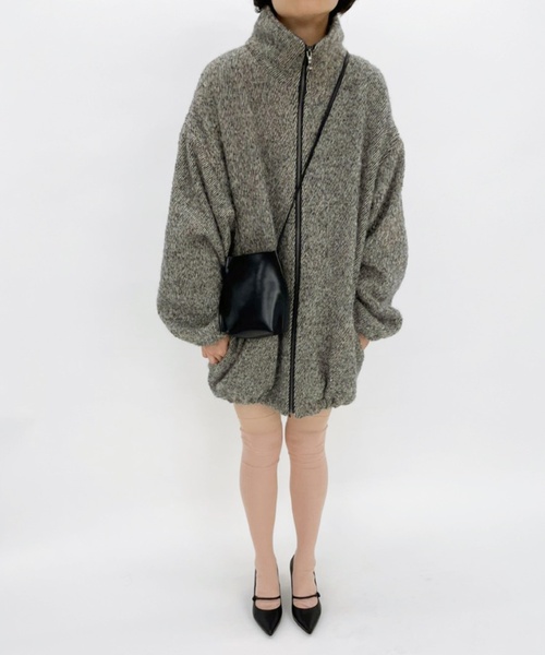 EDIT. FOR LULU（エディットフォールル）の「ツィードジップアップブルゾン（ブルゾン・レディース・チャコールグレー・34/36）」の16枚目の写真