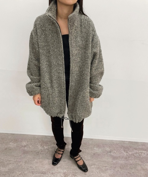 EDIT. FOR LULU（エディットフォールル）の「ツィードジップアップブルゾン（ブルゾン・レディース・チャコールグレー・34/36）」の11枚目の写真