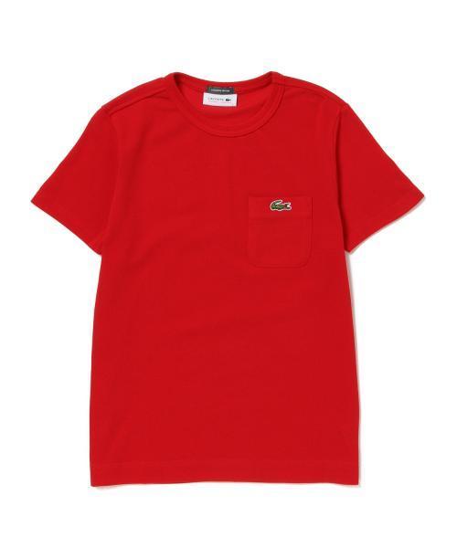 BEAMS BOY（ビームスボーイ）の「LACOSTE / カノコ ポケット SP（Tシャツ/カットソー・レディース・ホワイト/レッド/ネイビー・ONE SIZE）」の6枚目の写真