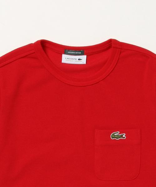 BEAMS BOY（ビームスボーイ）の「LACOSTE / カノコ ポケット SP（Tシャツ/カットソー・レディース・ホワイト/レッド/ネイビー・ONE SIZE）」の8枚目の写真