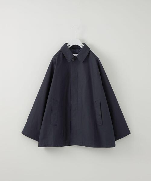 CITEN(シテン)の「<CITEN>バルカラー ハーフコート(ステンカラーコート・メンズ・ネイビー/ベージュ・FREE)」の12枚目の写真